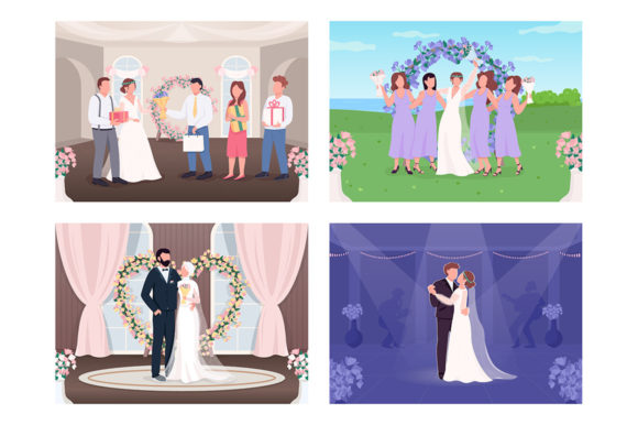 Bring Your Wedding Designs to Life with Vibrant Illustrations