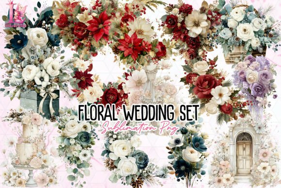 Floral Wedding Set PNG: A Designer's Guide to Elegant Branding