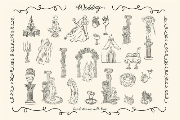Hand Drawn Wedding Elements: A Designer's Guide to SVG Charm