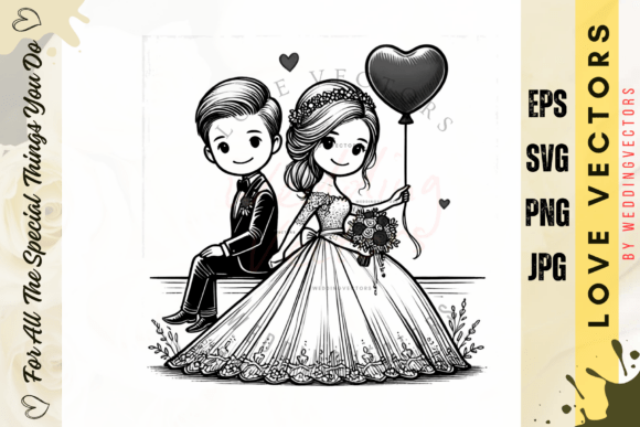 The C2232 Collection: Floral Wedding Vectors for Romantic Design
