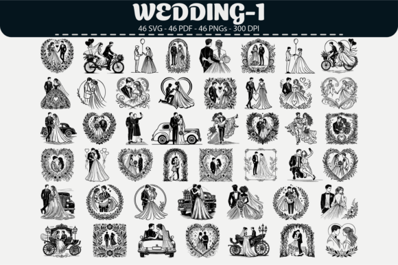 Timeless Romance: 46 Elegant Designs for Wedding Projects