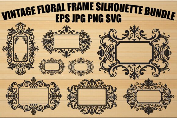 Vintage Wedding Frame Vector Set for Elegant Designs