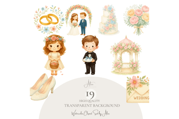 Wedding Clipart Set: Elevate Your Invitations & Crafts
