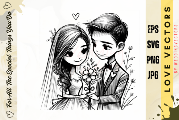 Wedding Couple and Love Vectors - C156: A Designer's Guide