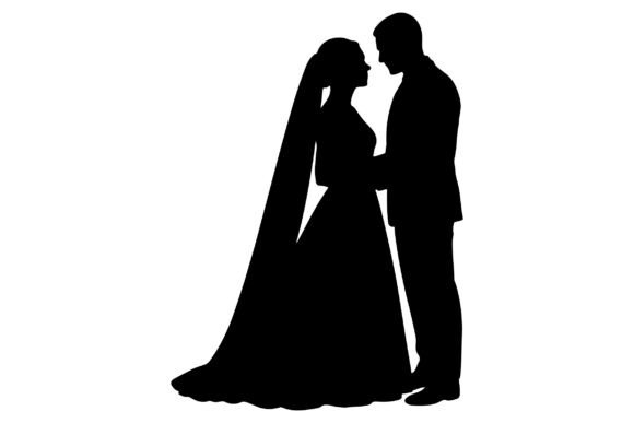 Wedding Couple Silhouette Vector: A Timeless Design Asset
