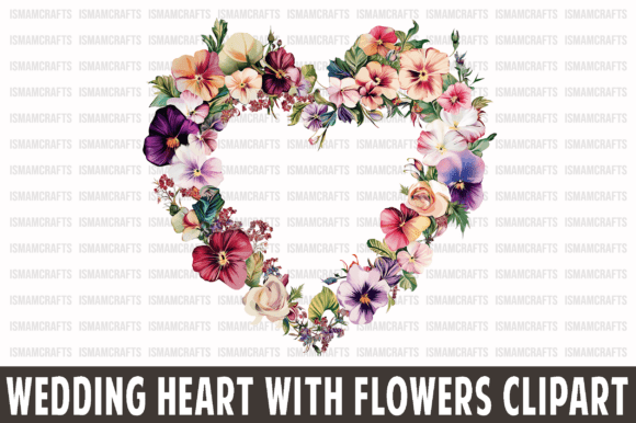 Wedding Heart with Flowers Clipart: Your Ultimate Creative Asset